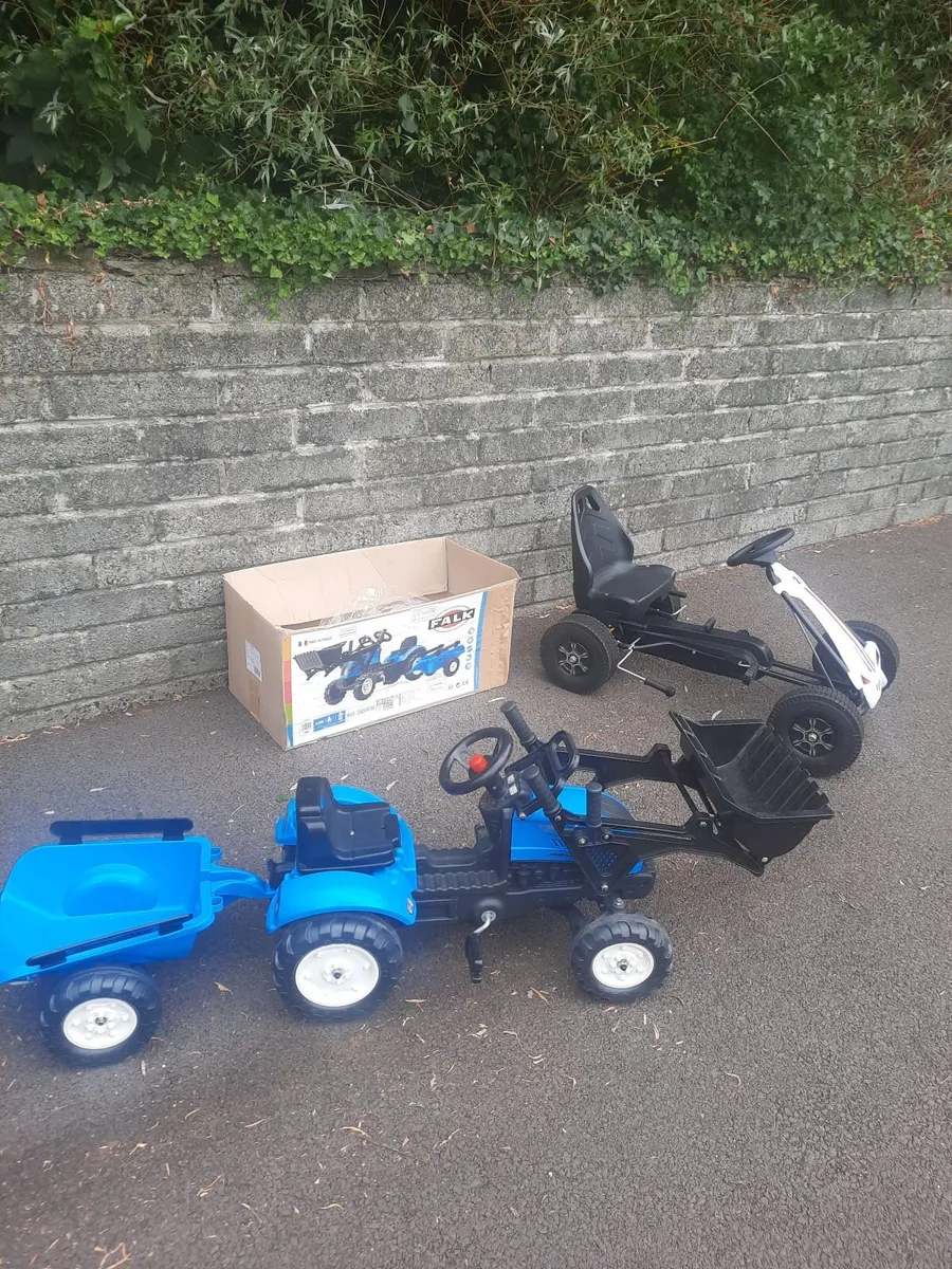 Tractor and Pedal Go-kart - Image 1