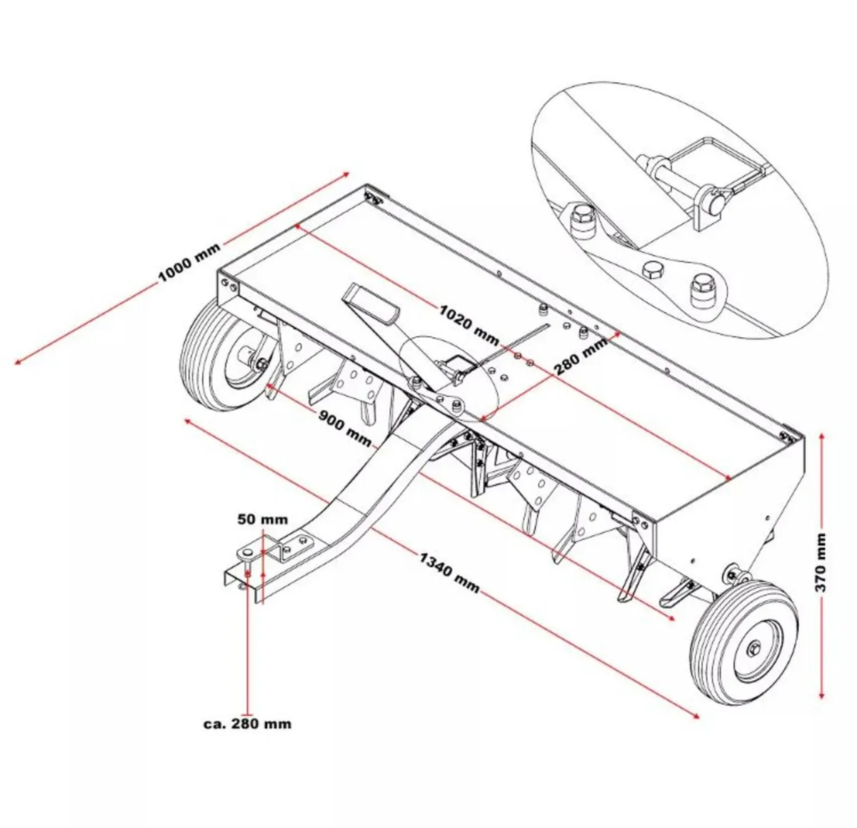 Lawn aerator for tractor Lawnmower Free Delivery - Image 2