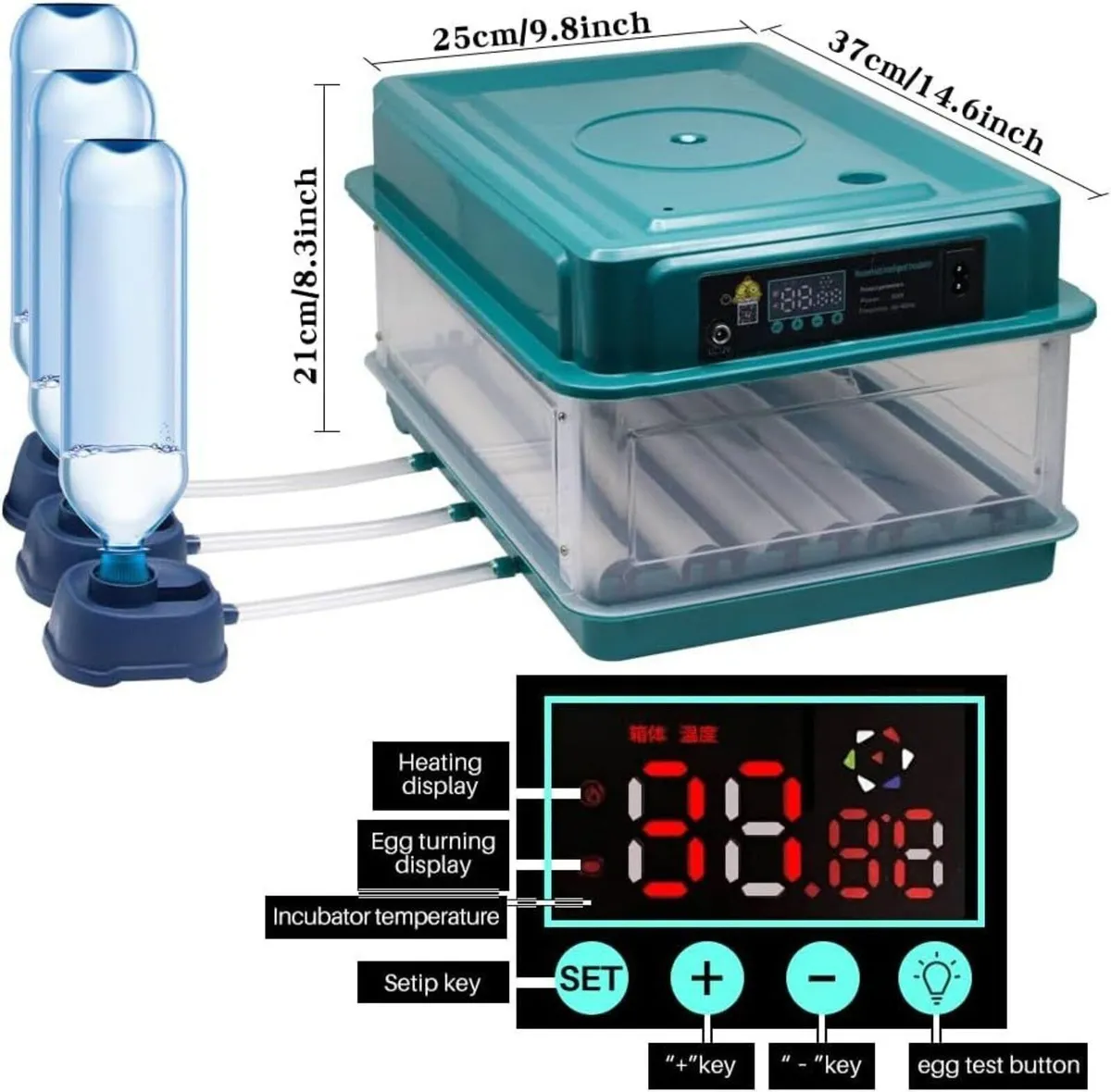 48 Egg Fully Automatic Egg Incubator 12V/220V - Image 3