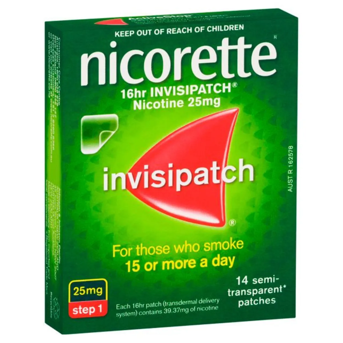 NICORETTE INVISI 25mg Patch - Step 1 X 14