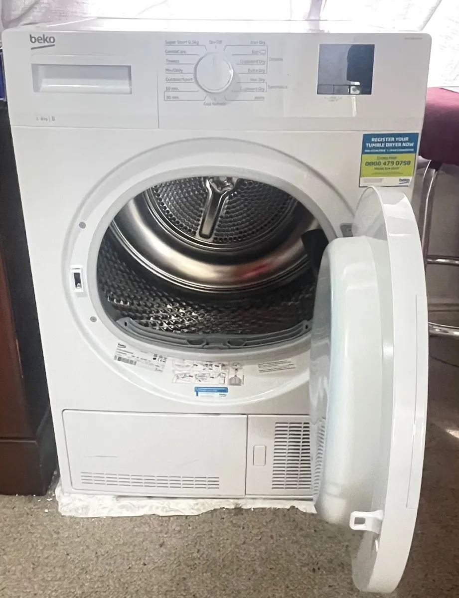 Beko Condenser Dryer 8 Kg Very Good Condition Cork - Image 3