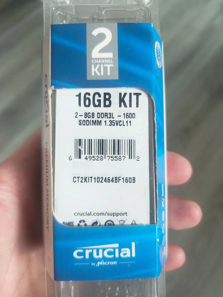 Brand New Crucial 16GB KIT - Image 1