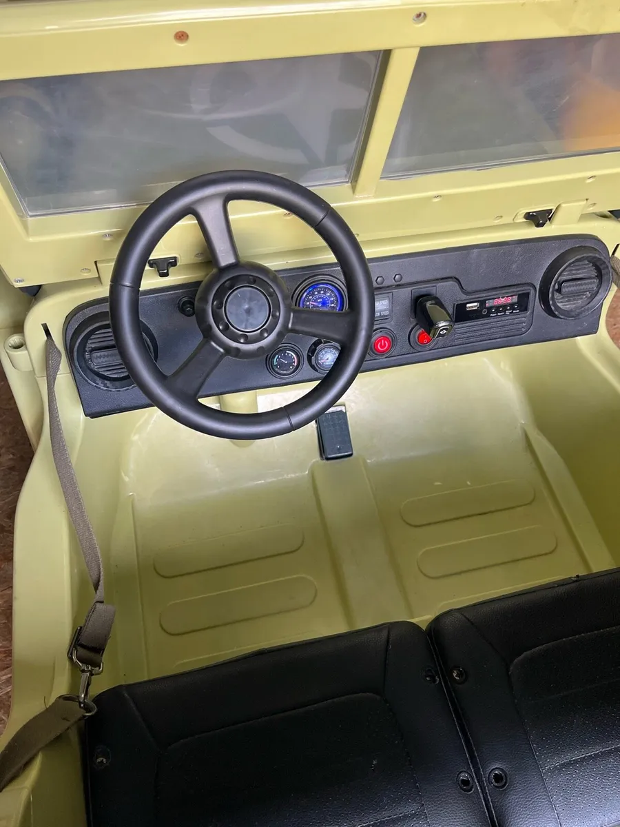 24v  green army jeep - Image 3