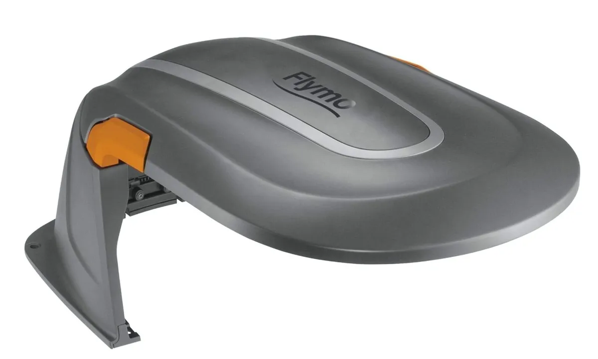 Flymo EasiLife 250 GO Robotic Lawn Mower and house - Image 4
