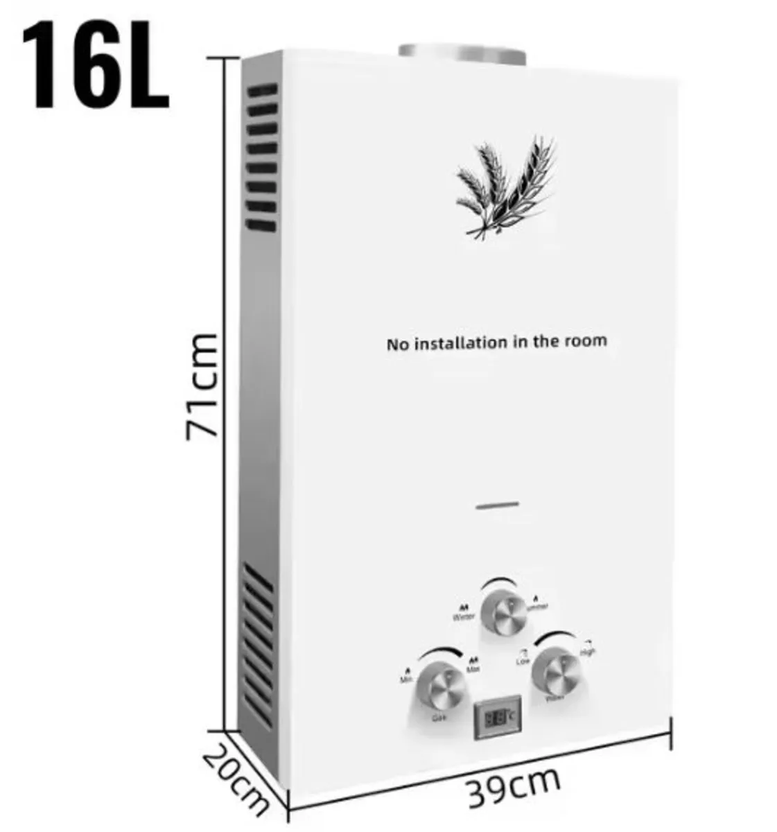 LPG Water Heater 16L - Image 1