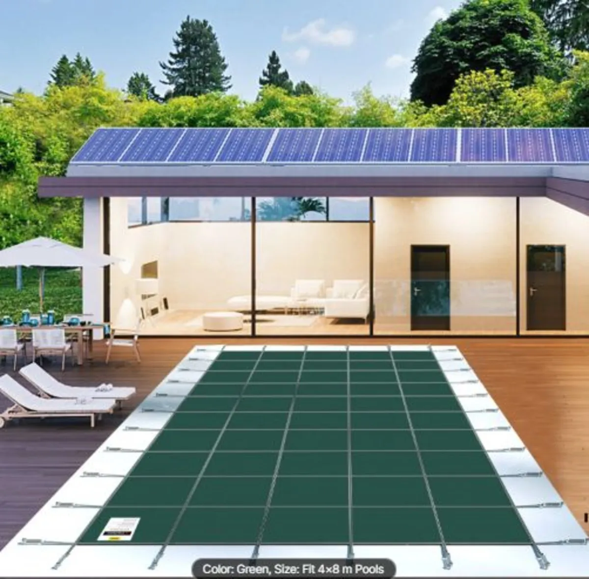 Rectangular Safety Mesh Swimming Pool Cover 4.27 - Image 3