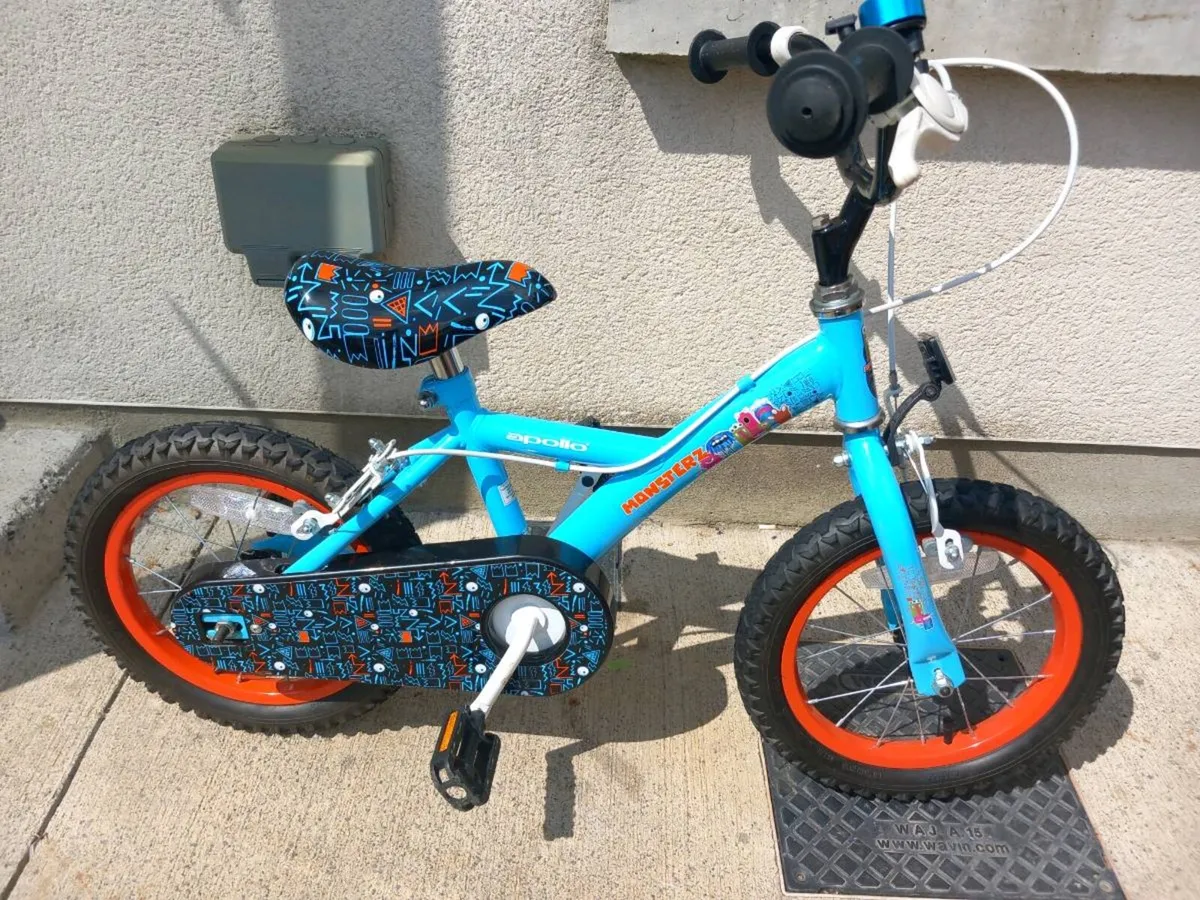 Kids monsterz bike size 14 inch wheels - Image 1