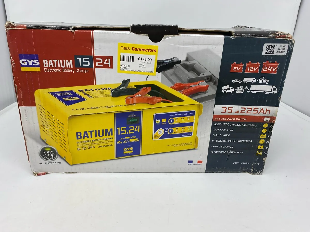 GYS Electronic Battery Charger 6/12/24V - Image 1
