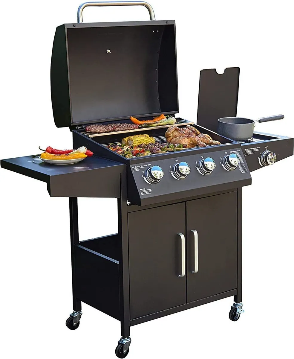Garden Grill 4+1 Burner Gas BBQ with Side Burner - Image 2