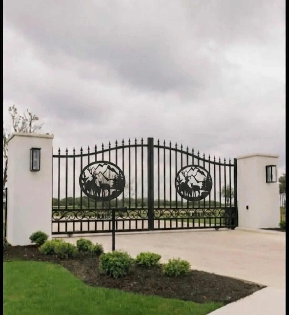 20 FT WROUGHT IRON GATES - Image 1
