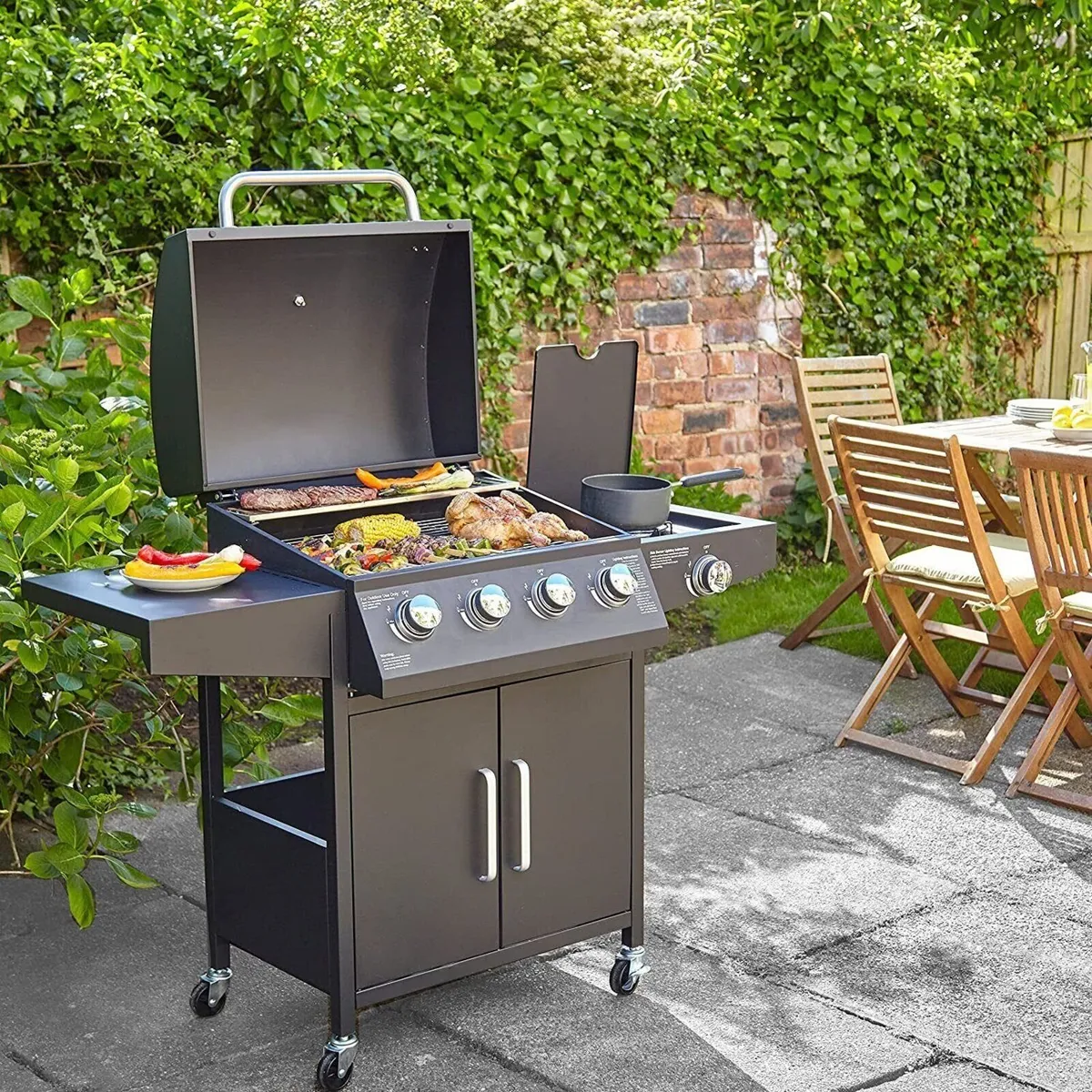 Garden Grill 4+1 Burner Gas BBQ with Side Burner - Image 3