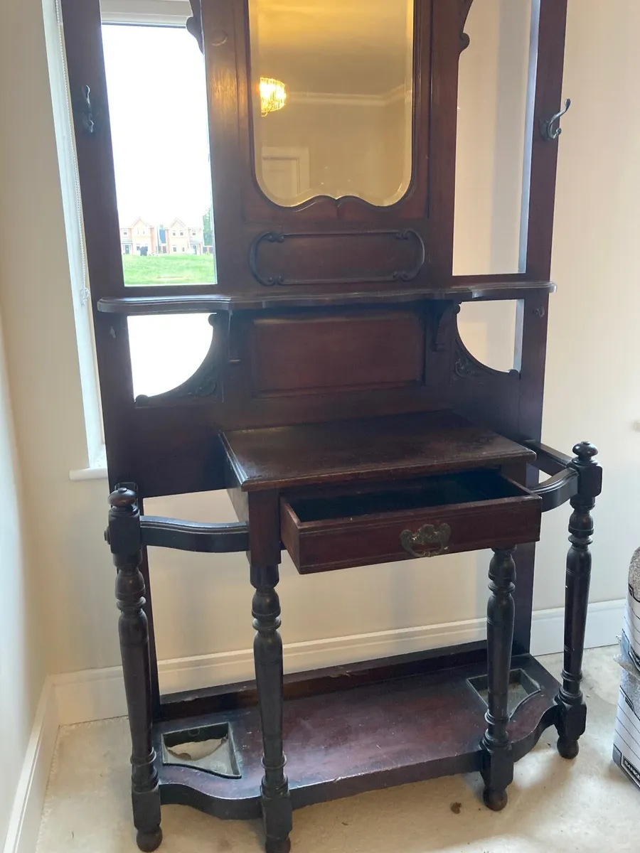 Antique Mahogany Hall stand - Image 2