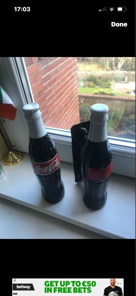 Rare Coca  Cola Metal Door Handles - Image 2