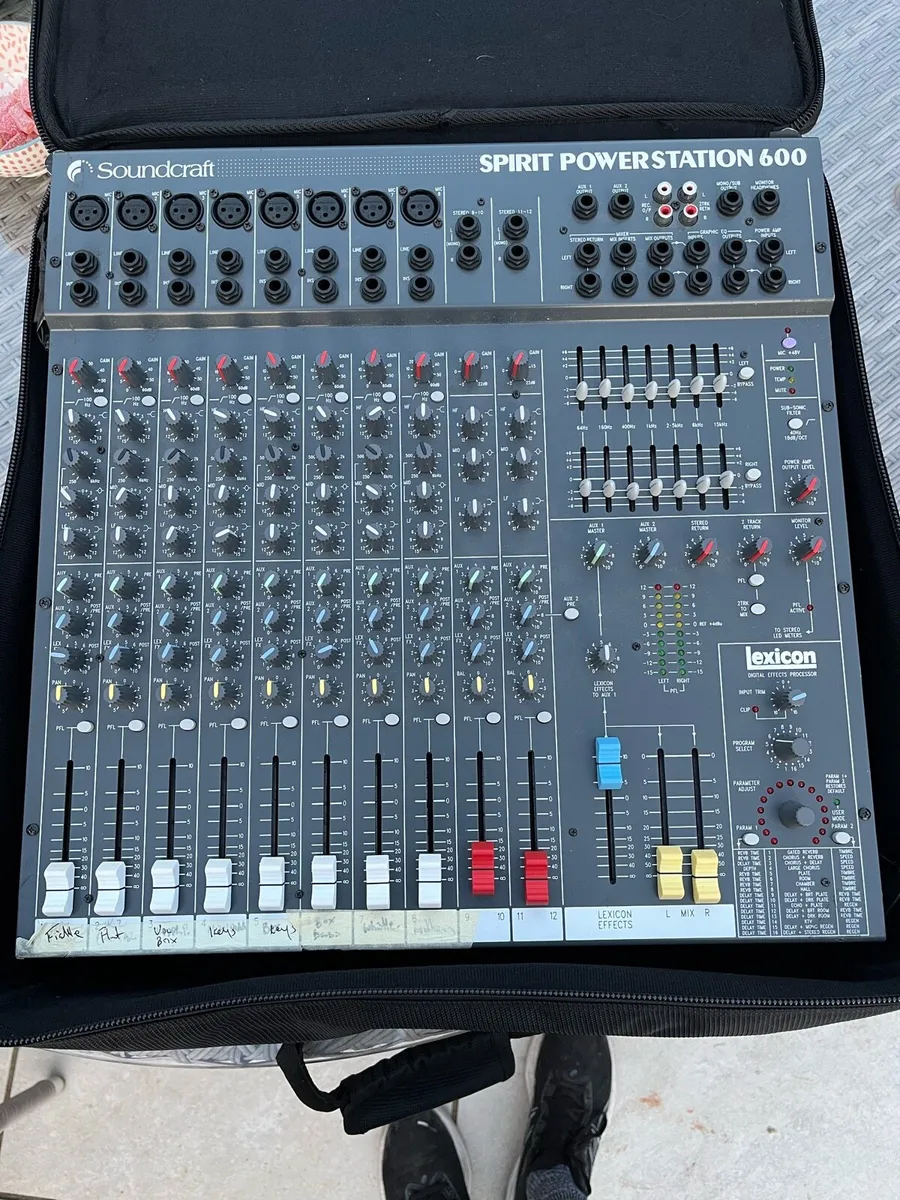 Soundcraft spirit powerstation 600 powered mixer - Image 2