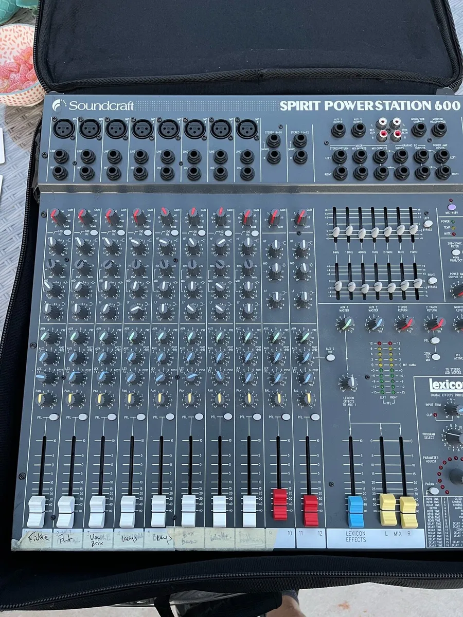 Soundcraft spirit powerstation 600 powered mixer - Image 4