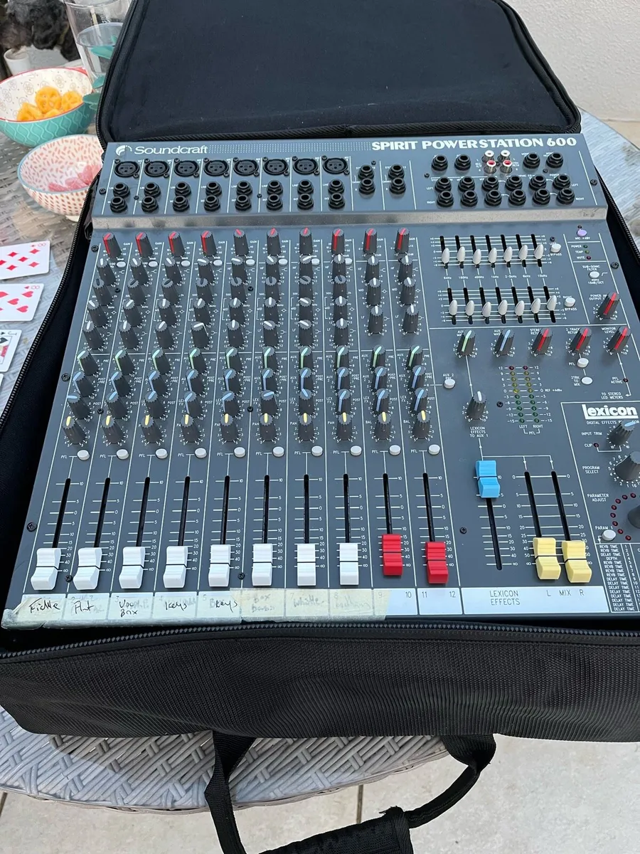 Soundcraft spirit powerstation 600 powered mixer - Image 1