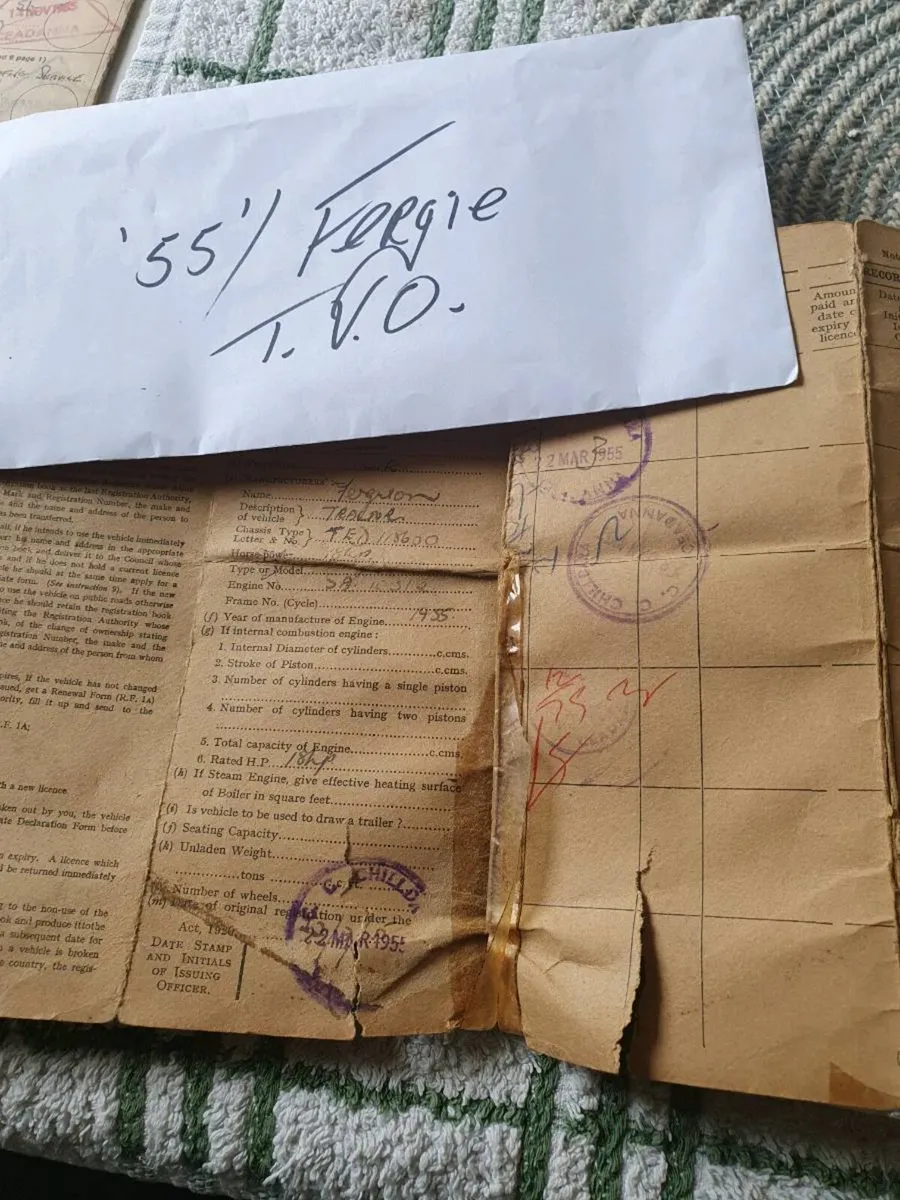 1955 grey  fergie tvo  ( small parts)