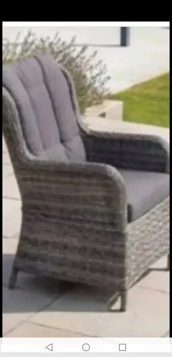 *CLEARANCE**Brand New Grey Rattan High Back Chairs