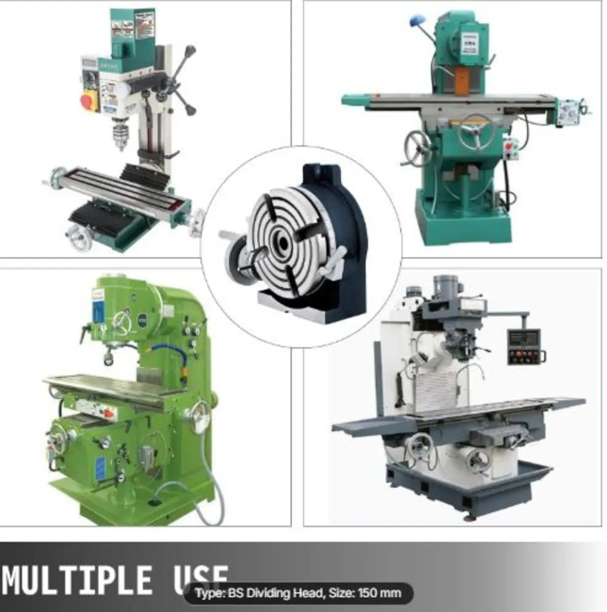 150mm/5.9In Vertical & Horizontal Rotary Table, - Image 3