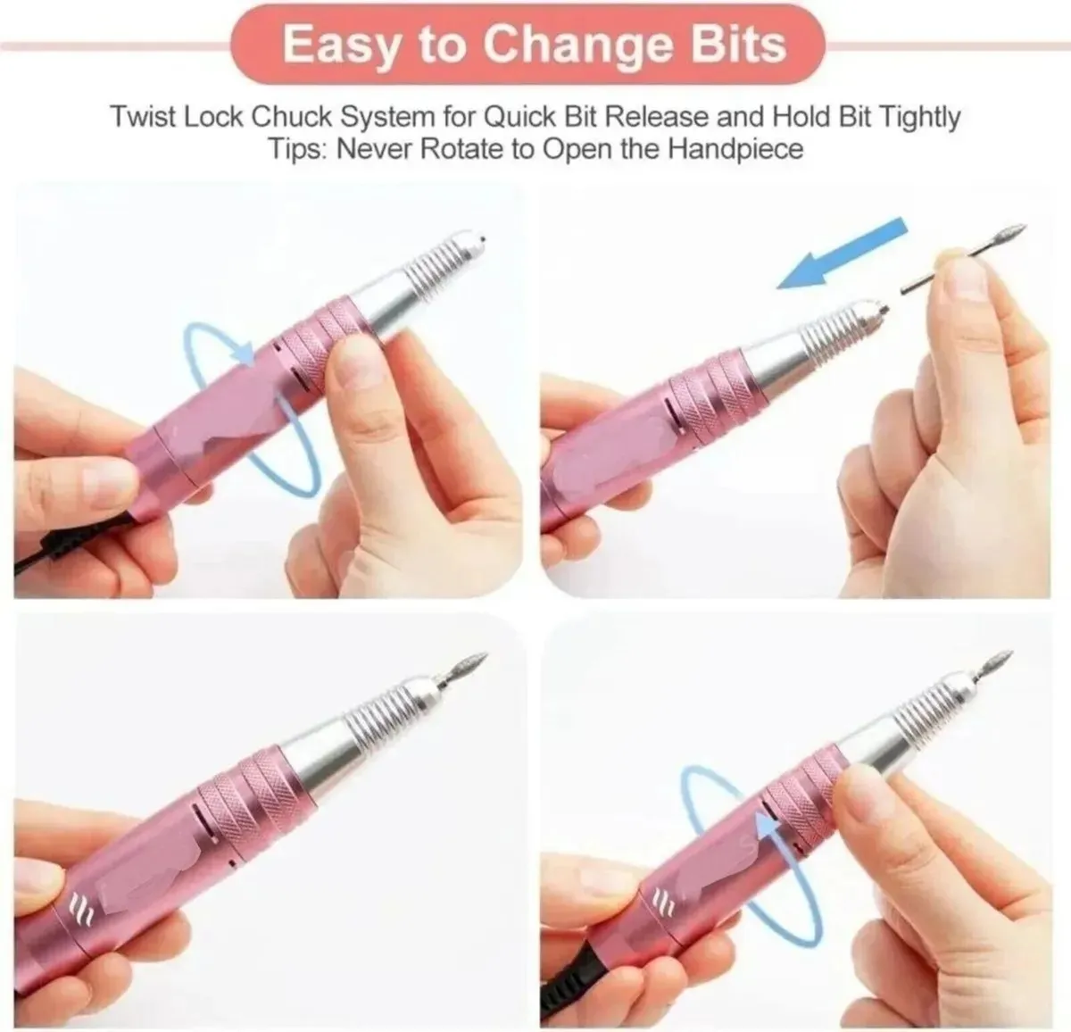 Nail Drill Electric Professional Manicure Set - Image 2