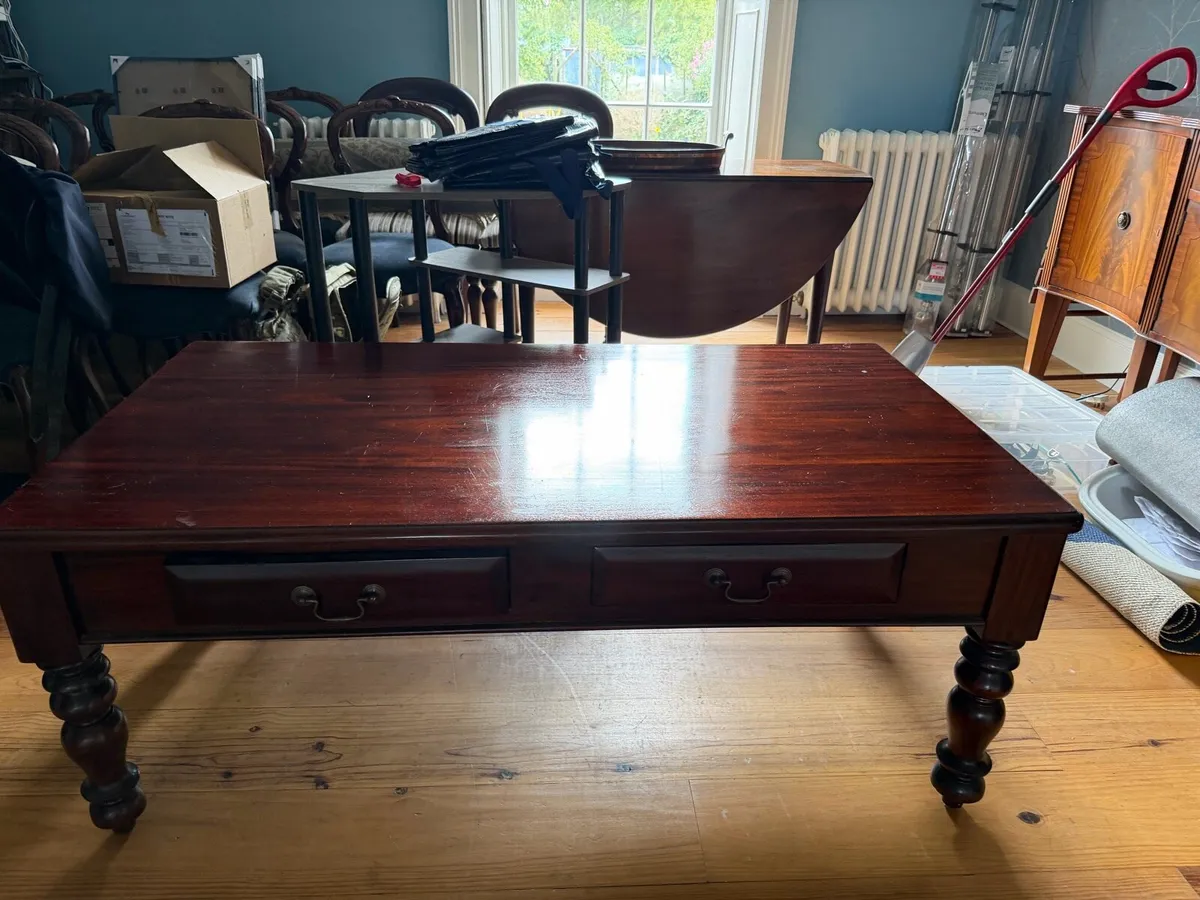 Mahogany coffee table - Image 4