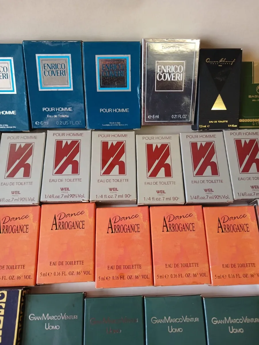 70 Vintage Sample Perfume and Cologne Bottles - Image 3