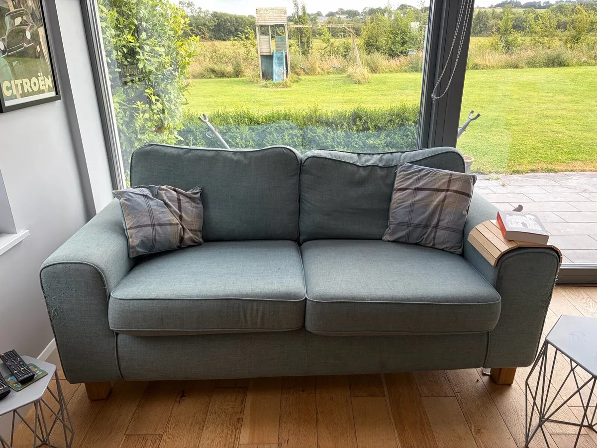 Two Matching Three Seater Sofas. Good Condition - Image 2