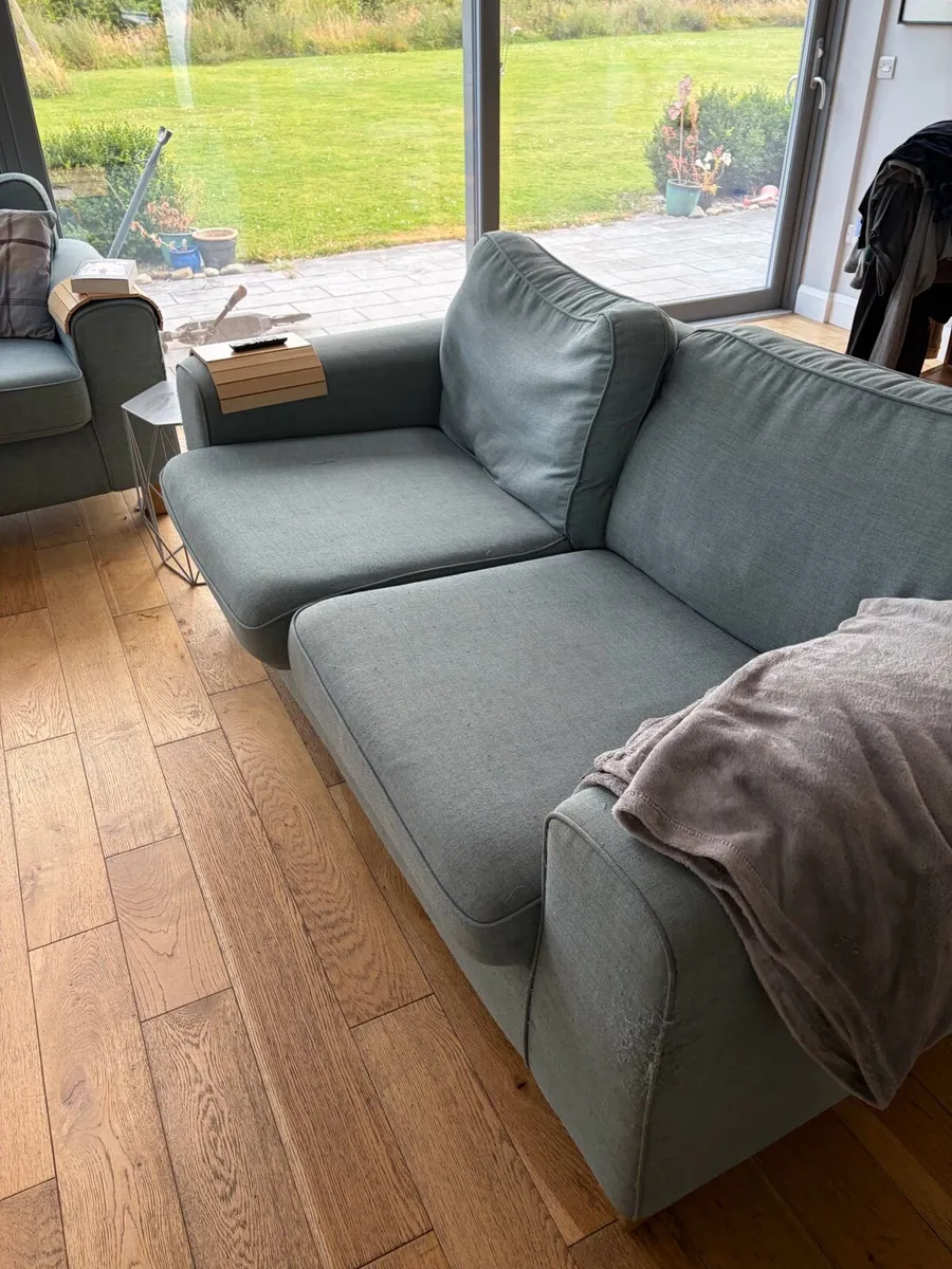 Two Matching Three Seater Sofas. Good Condition - Image 3