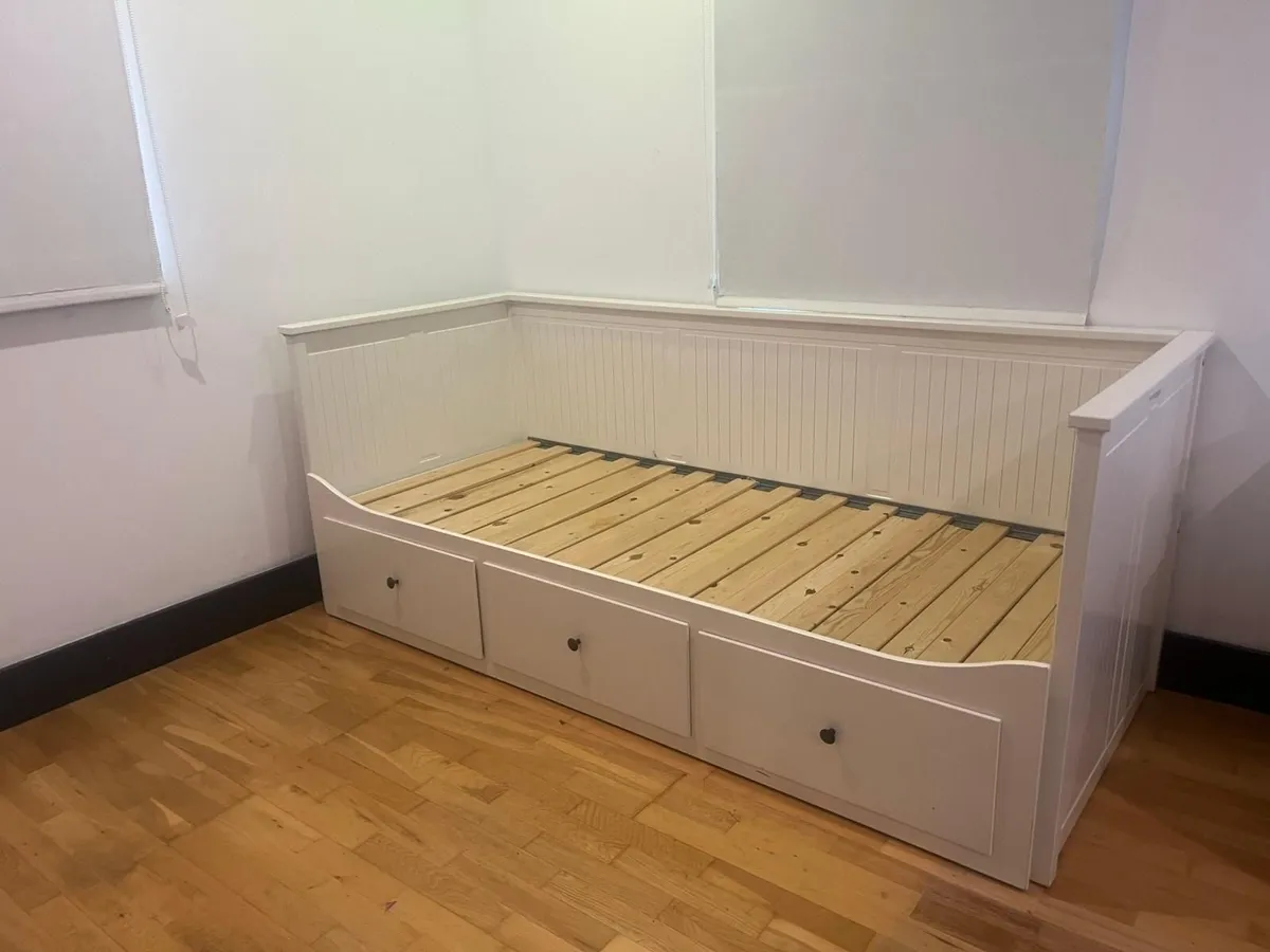 IKEA HEMNES Day Bed & Shelving Unit: €150 - Image 1