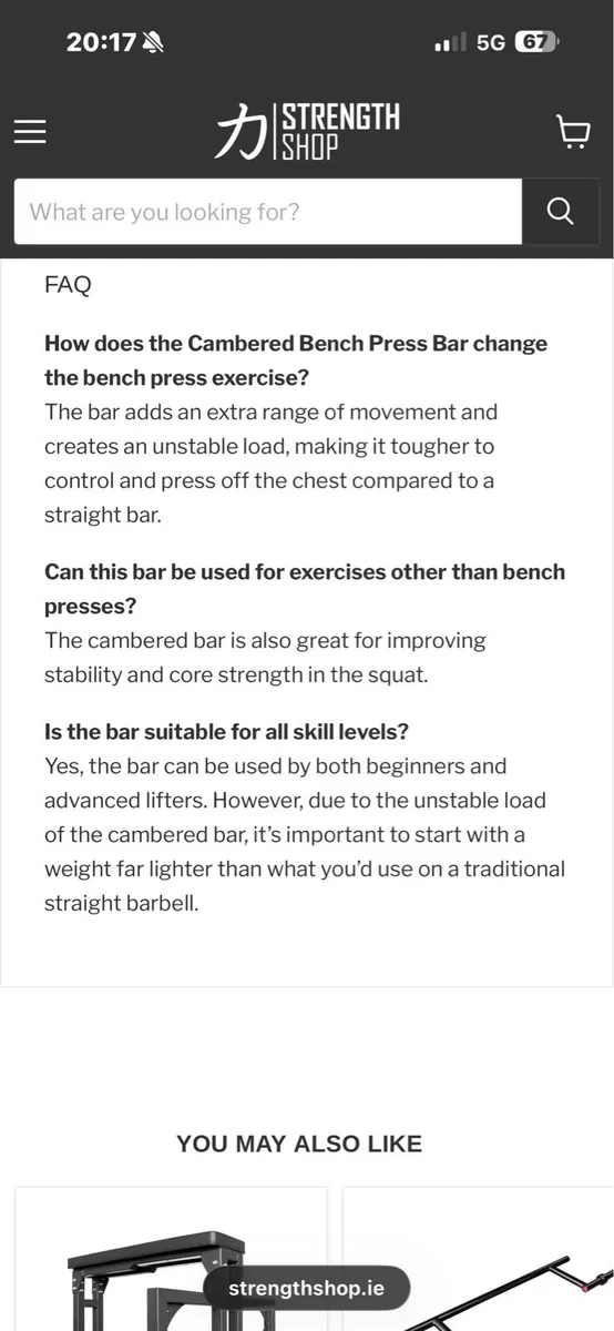 NEW IN BOX, STRENGTHMAX OLYMPIC CAMBER BAR!! - Image 3