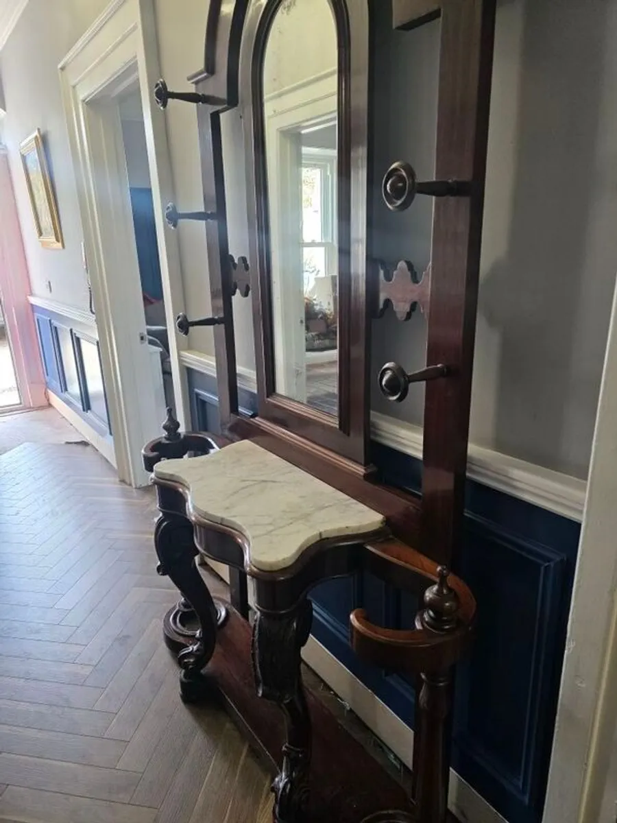 Beautiful antique mahogany hall stand. - Image 2