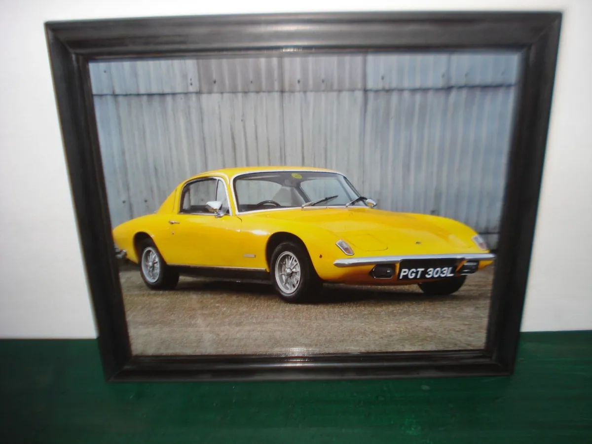 LOTUS ELAN 2 + 2 FRAMED PRINT. - Image 1