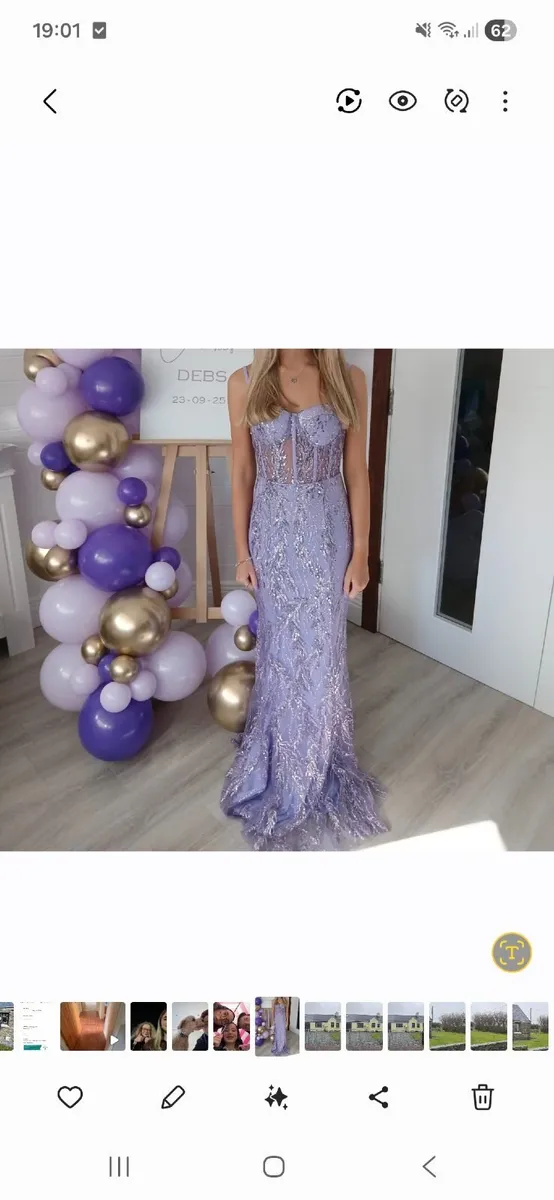 Stunning Debs dress worn for a few hours only - Image 1