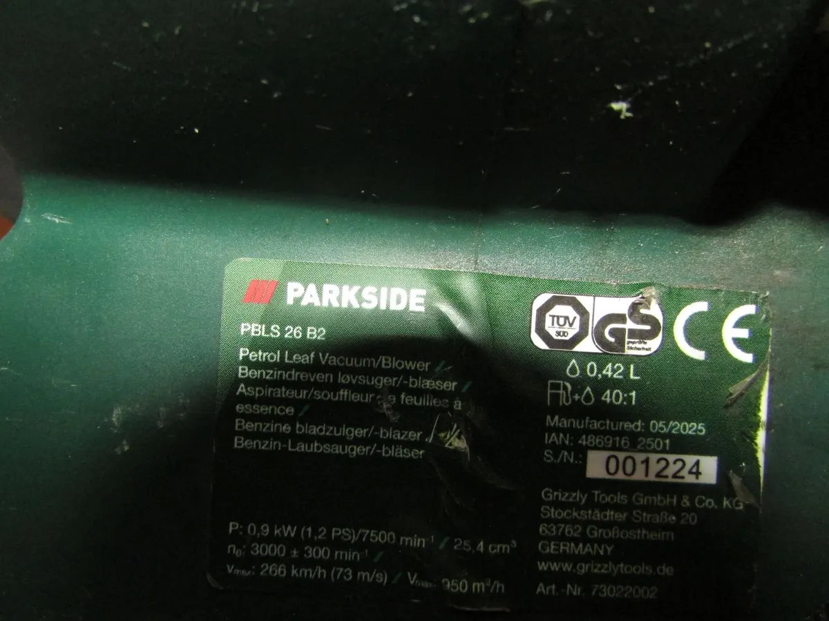 Parkside petrol leaf blower - Image 4