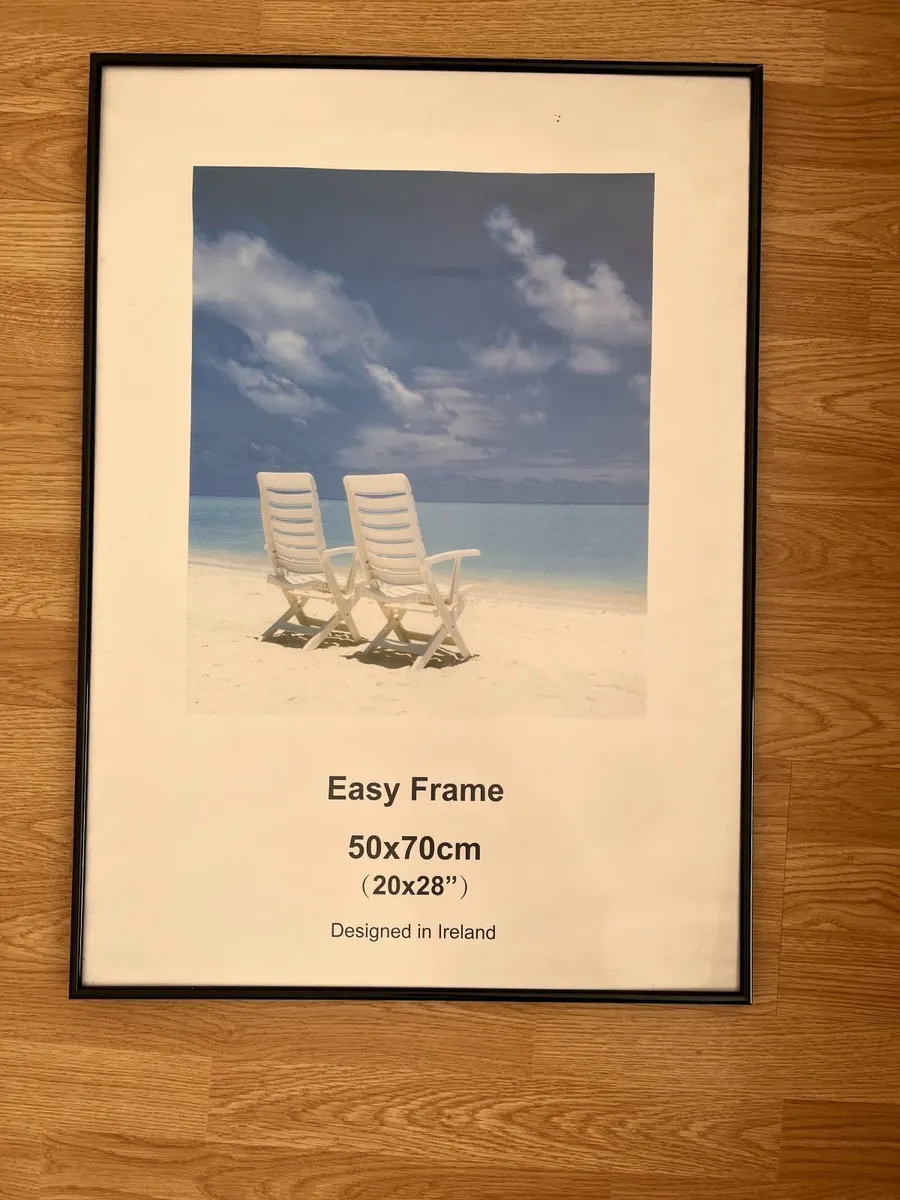 6 Black Picture and Poster Frames - Image 1