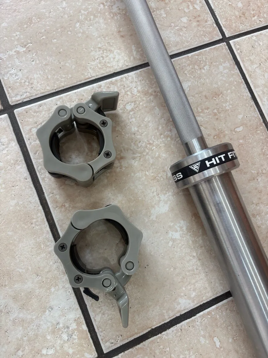 SEMI PRO 200CM 15KG OLYMPIC BARBELL + COLLARS! - Image 2