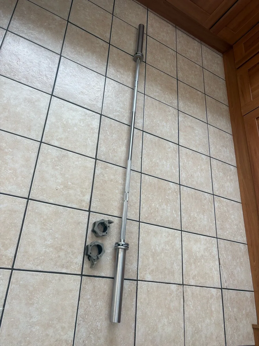 SEMI PRO 200CM 15KG OLYMPIC BARBELL + COLLARS! - Image 3