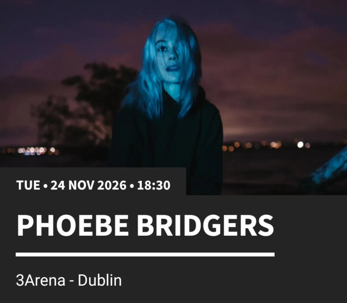 Phoebe Bridgers Tickets x 2 - Image 1