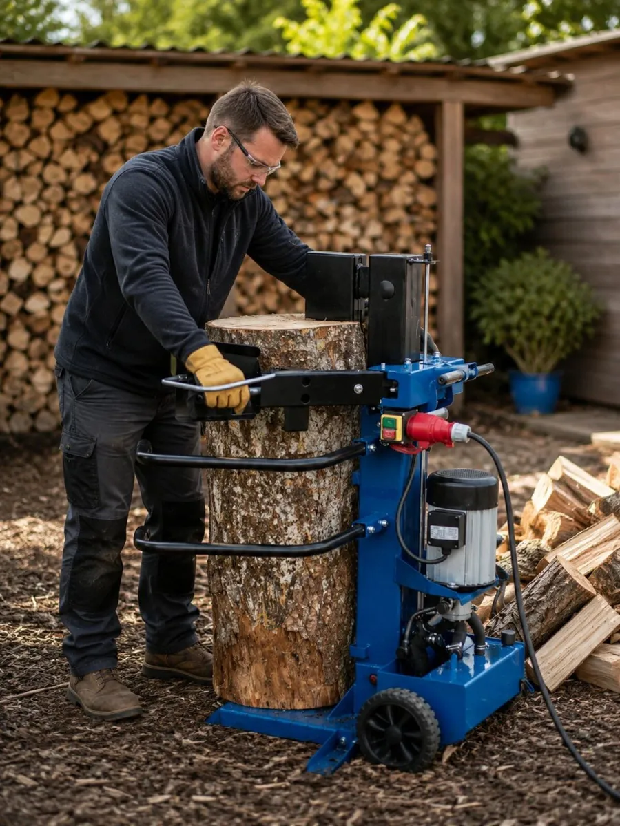 8 Ton Electric Vertical Log Splitter 3150W 230V - Image 1