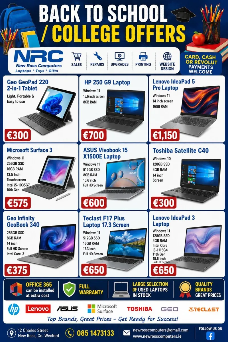 Back to School / College Laptops - Image 1