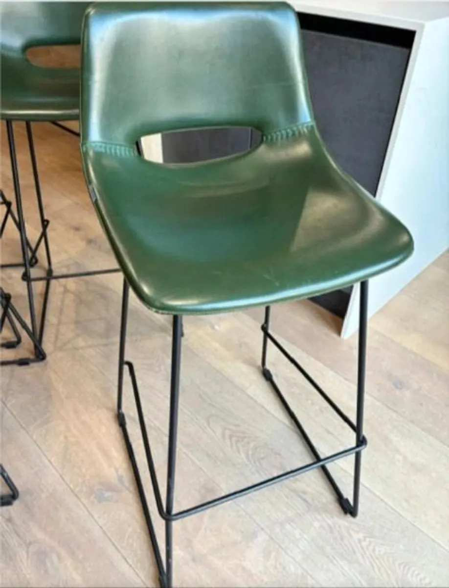 faux leather stools (4) - Image 4