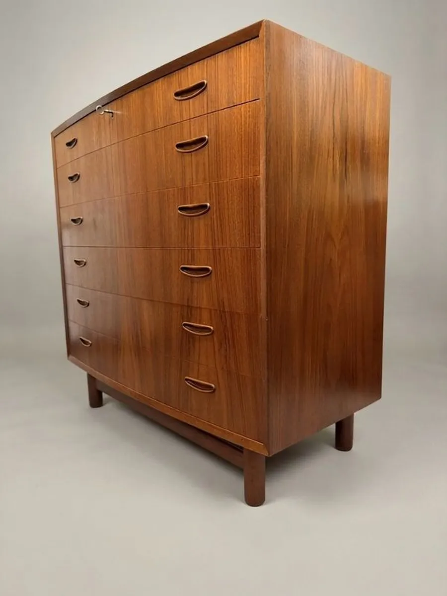 FLASH SALE ! Was 1195 Now 995 ! Exceptional Mid-Century Modern Danish Teak Chest of Drawers - Image 2