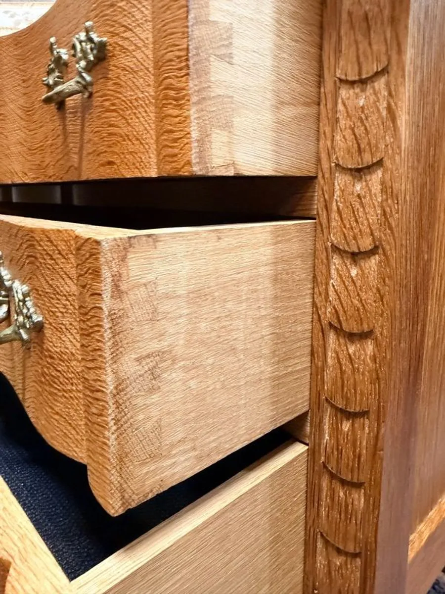 FLASH SALE ! Was 495 Now 395 ! Stunning Brutalist Danish Oak Chest of Drawers - Image 4