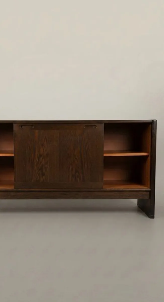 FLASH SALE ! Was 1300 Now 1050 ! Skovby Dark Oak Low Sideboard, 1960s Danish Minimalist - Image 2