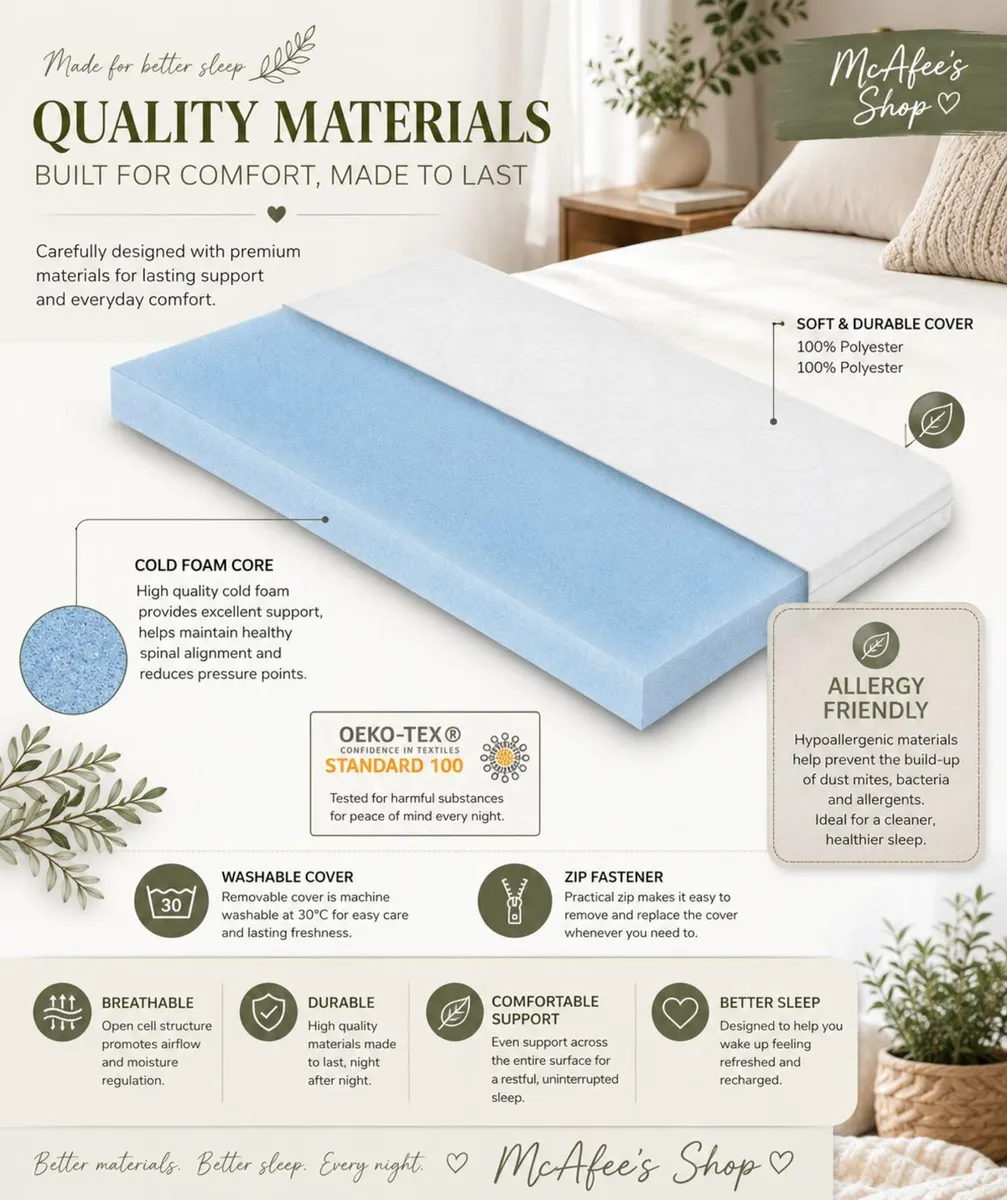 Small Double Metal Bed Frame with Mattress - Image 4