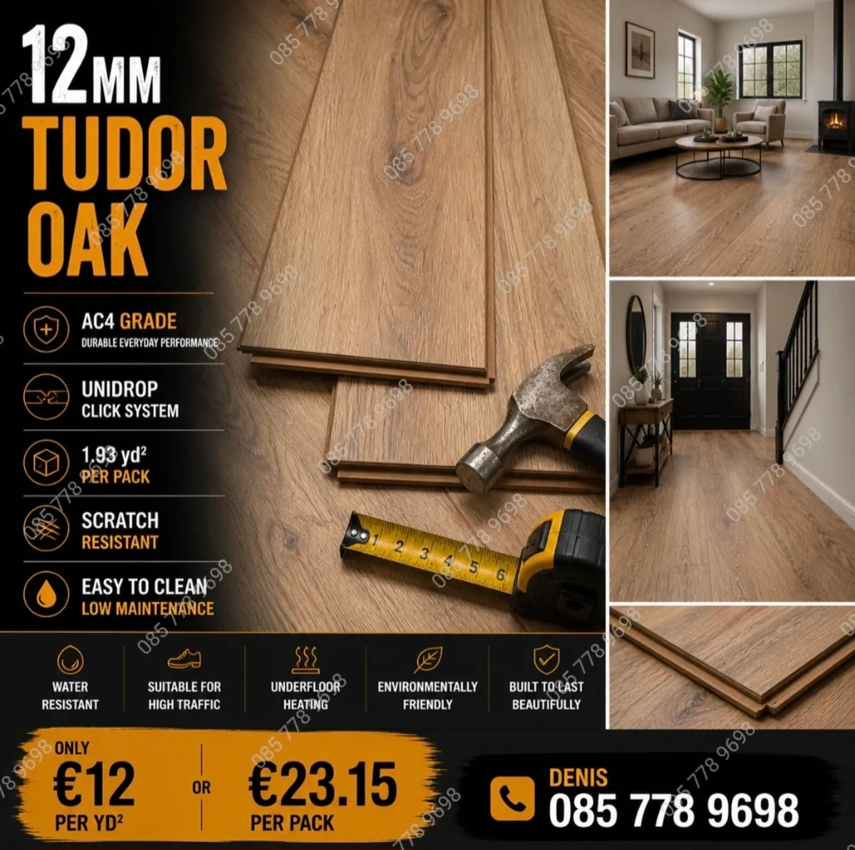 12mm Laminated Flooring - Image 3