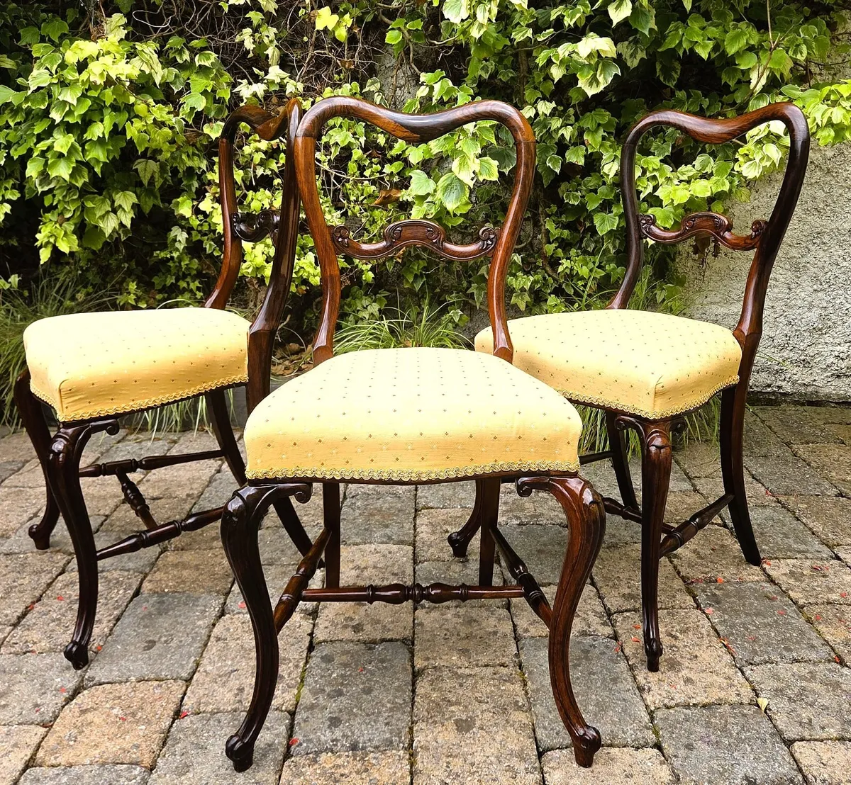 Victorian Rosewood Chairs- Circa 1840 - Image 1