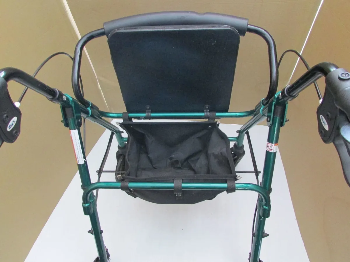 Green Mobility Rollator Walker + brakes - Image 3
