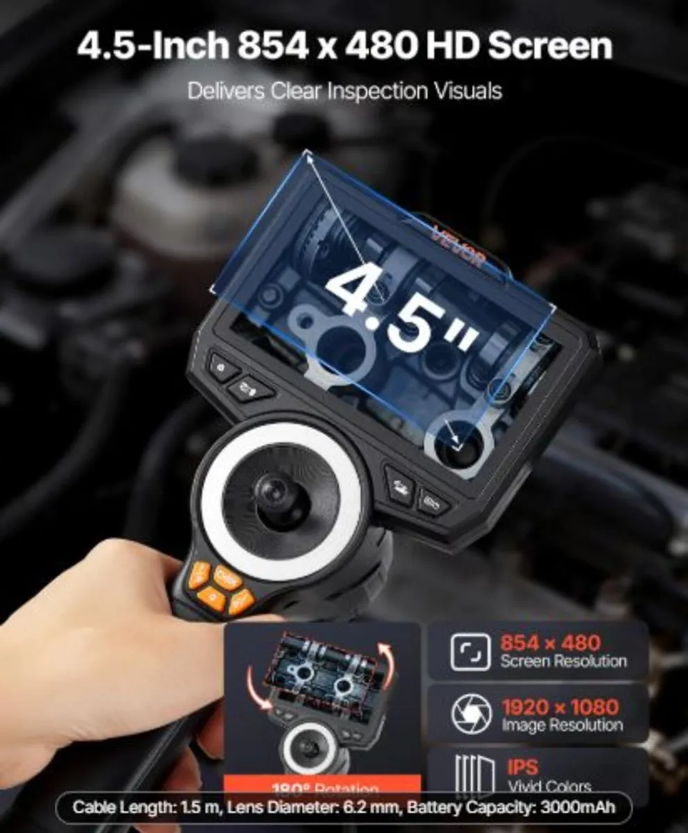 Articulating Endoscope with Light, 4-Way 360° - Image 2