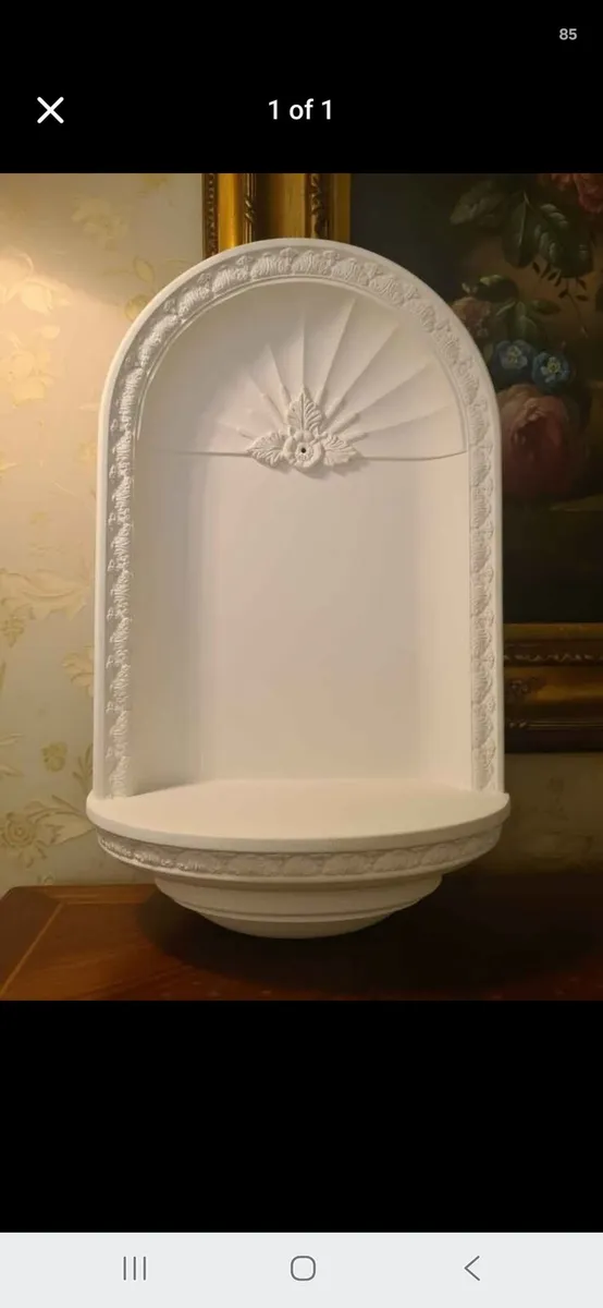 Vintage plaster wall niche